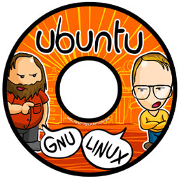 Carátula para disco con Ubuntu