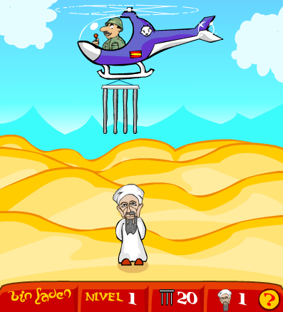 Captura de pantalla del juego 'A la caza de Bin Laden'